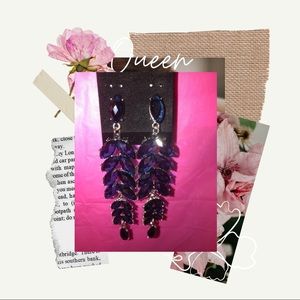 Blue Crystal Earrings